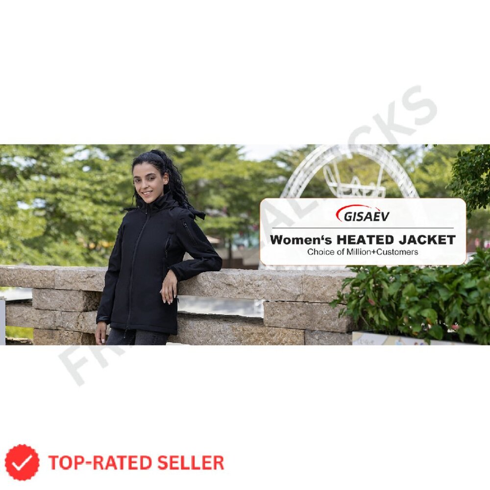 Heated Winter Jacket Soft Shell Detachable Hood E… - image 8